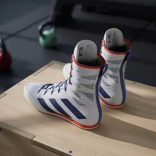 Buty Bokserskie Adidas Box Hog 4 Biało-niebieski 