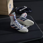 Buty Bokserskie Adidas Box Hog 4 Biało-niebieski 