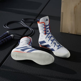 Buty Bokserskie Adidas Box Hog 4 Biało-niebieski 
