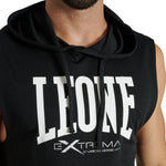Kamizelka z kapturem Leone Logo ABX120 Czarny 