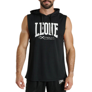 Kamizelka z kapturem Leone Logo ABX120 Czarny 