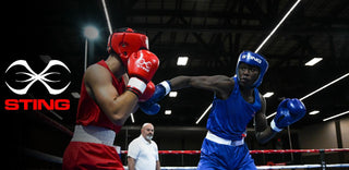 Kask bokserski Sting Competition Zatwierdzony World Boxing Niebieski