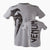 T-Shirt w Bawełna Venum Giant Szaro-Czarny 