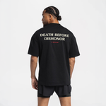 T-shirt Boxraw Death Before Dishonor Oversize Nero-Combat Arena