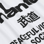 T-shirt Manto Society Bianco-Combat Arena