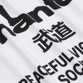 T-shirt Manto Society Bianco-Combat Arena