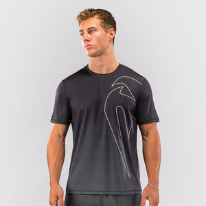 T-shirt Venum Dry Tech Giant Shift czarno-szary-Combat Arena