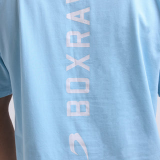 Koszulka Boxraw Lineal Oversize Jasnoniebieski