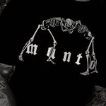 Koszulka T-shirt Manto Czarne Kości Nero 