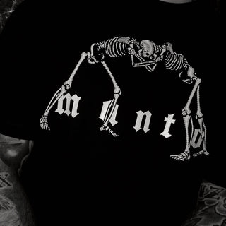 Koszulka T-shirt Manto Czarne Kości Nero 