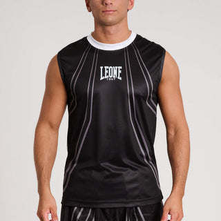 Techniczny T-shirt bez rękawów WAKO Leone AB995 Czarny 