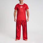 Techniczny T-shirt WAKO Leone AB994 Czerwony 