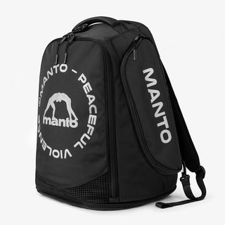 Plecak Manto CIRCLE Convertible XL Czarny-srebrny odblaskowy-Combat Arena