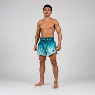 Szorty kick-thai Fairtex BS1906 Fade Zielony