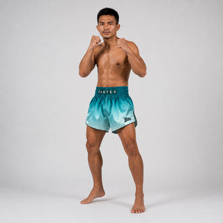 Szorty kick-thai Fairtex BS1906 Fade Zielony