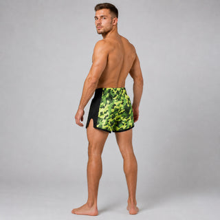 Szorty kick-thai Fairtex BS1710 Zielony Kamuflaż