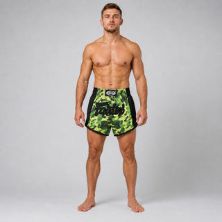 Szorty kick-thai Fairtex BS1710 Zielony Kamuflaż