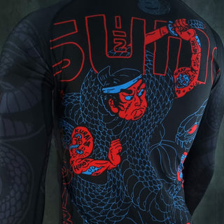Rashguard Half Sumo Black Mamba Neon długi rękaw 