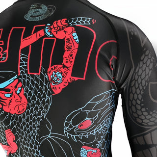 Rashguard Half Sumo Black Mamba Neon długi rękaw 
