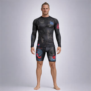 Rashguard Half Sumo Black Mamba Neon długi rękaw 