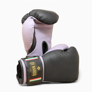 Rękawice bokserskie Di Nardo z rzepem 14 Oz Czarny-fioletowy 